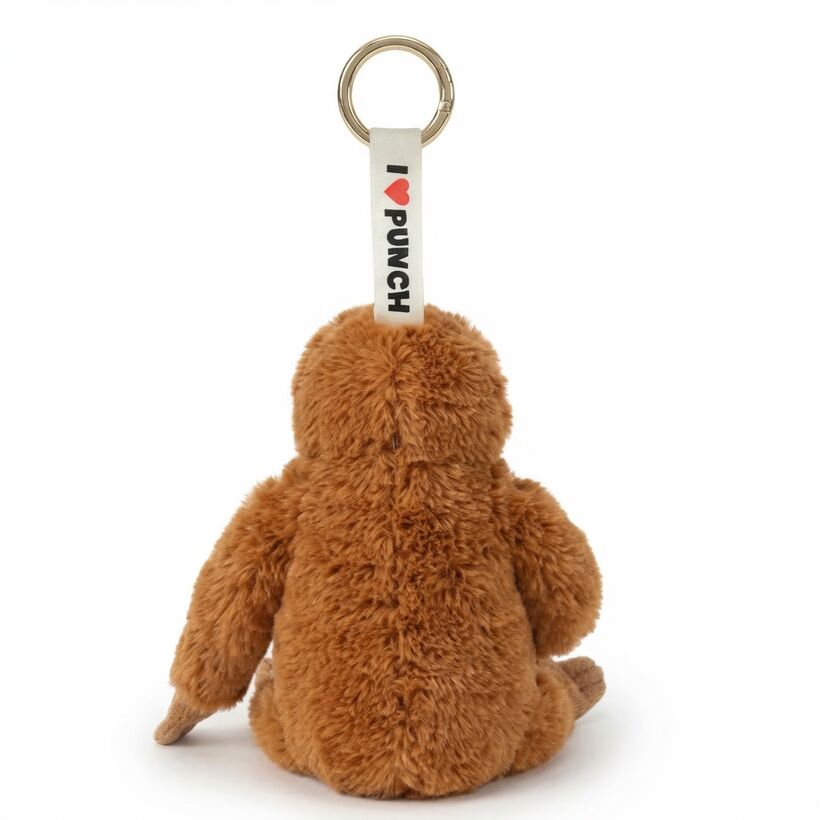 Punch Monkey Plush Keychain 15cm