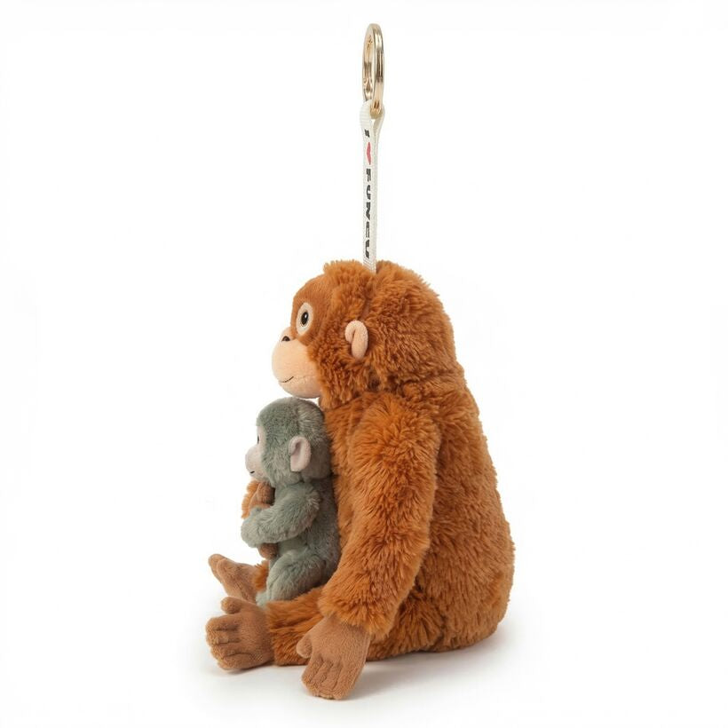 Punch Monkey Plush Keychain 15cm