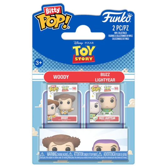blister 2 figures bitty pop disney pixar toy story woody & buzz