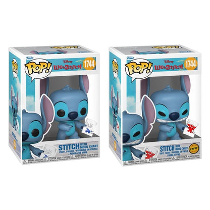Disney Lilo & Stitch POP Figure - Stitch with Mood Chart 5 1 Chase