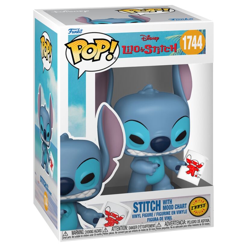 Disney Lilo & Stitch POP Figure - Stitch with Mood Chart 5 1 Chase