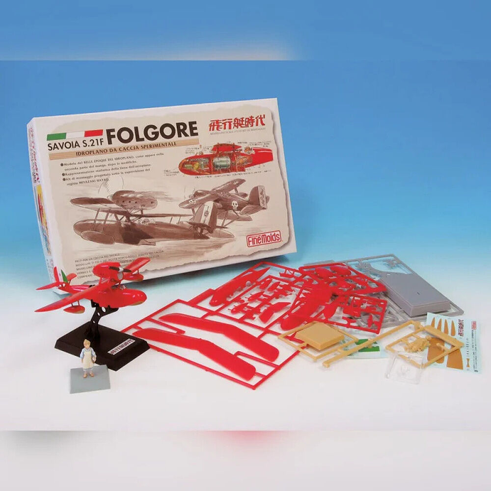 Maquette Savoia S 21F ver 2 Hydravion + Figurine Fio Piccolo Porco Rosso