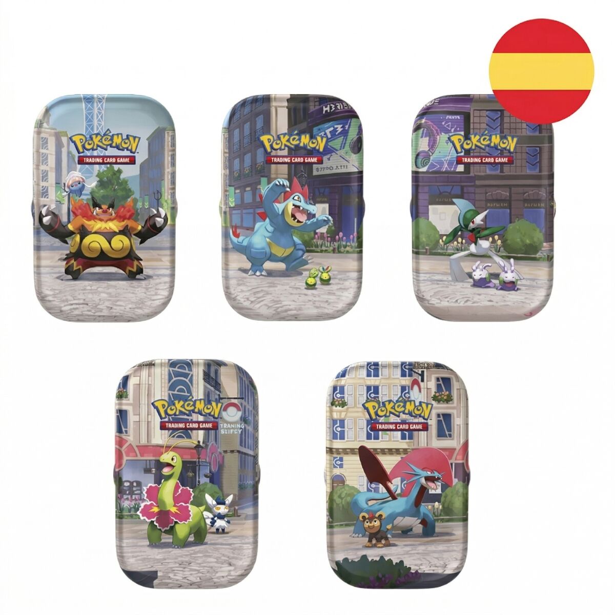 mini tin summer ex pokemon card game (spanish assorted)