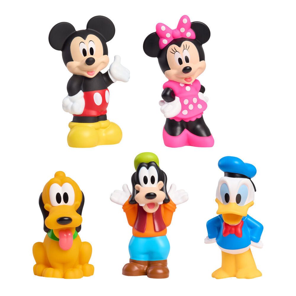 disney mickey and friends bathroom figure set of 5
