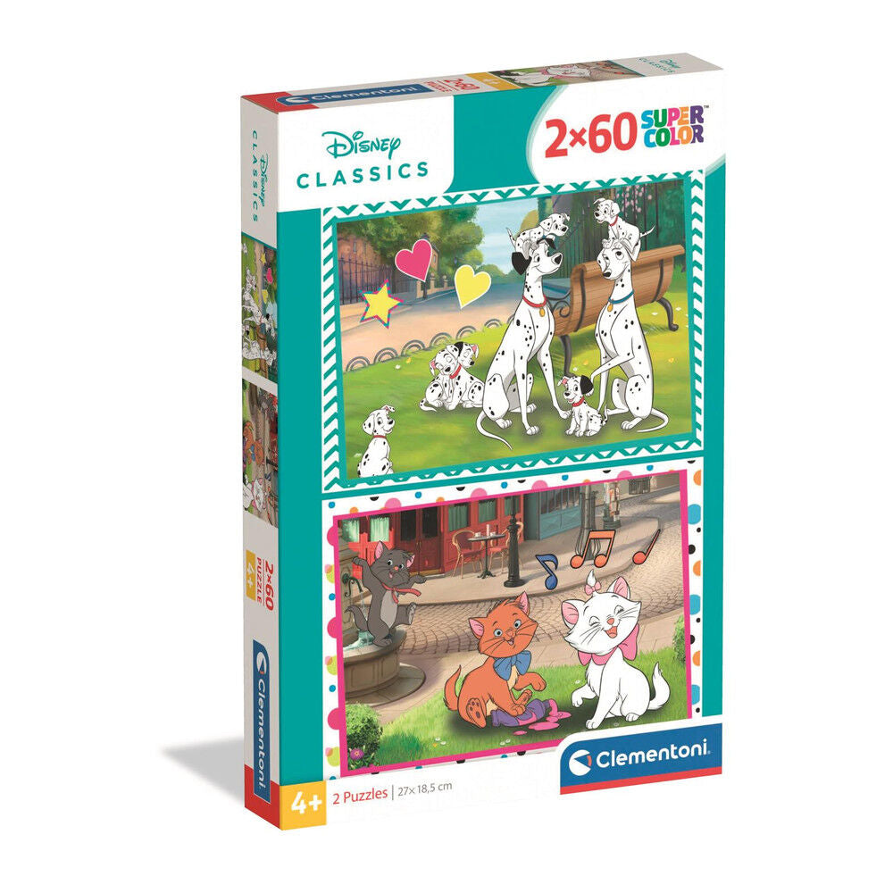 disney classic puzzle 2x60pcs