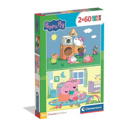 peppa pig puzzle 2x60pcs