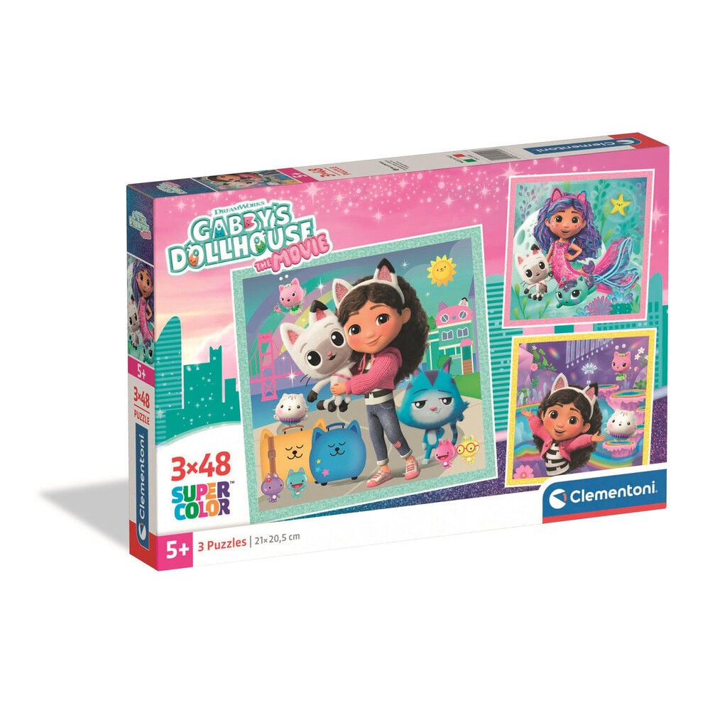 Gabby's Dollhouse Puzzle 3x48pcs