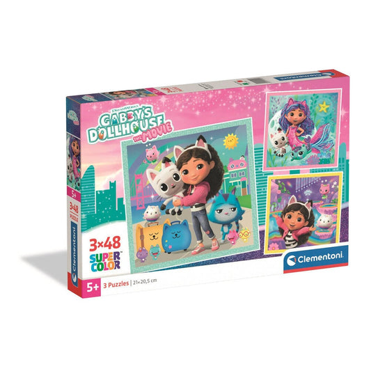 Gabby's Dollhouse Puzzle 3x48pcs