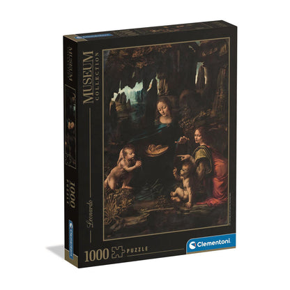 puzzle louvre leonardo  the virgin of the rocks museum 1000 pieces