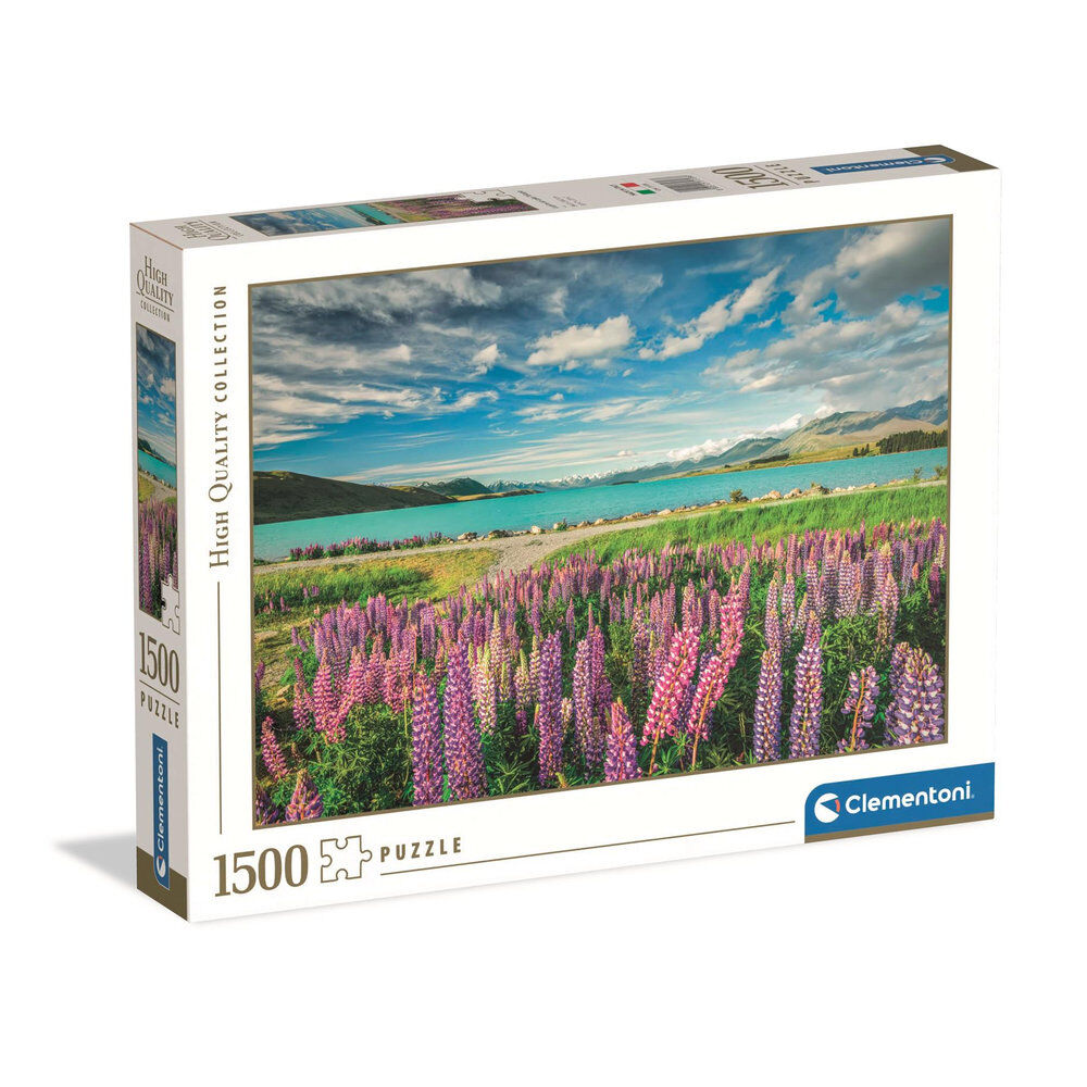 lupines at lake tekapo puzzle 1500pcs