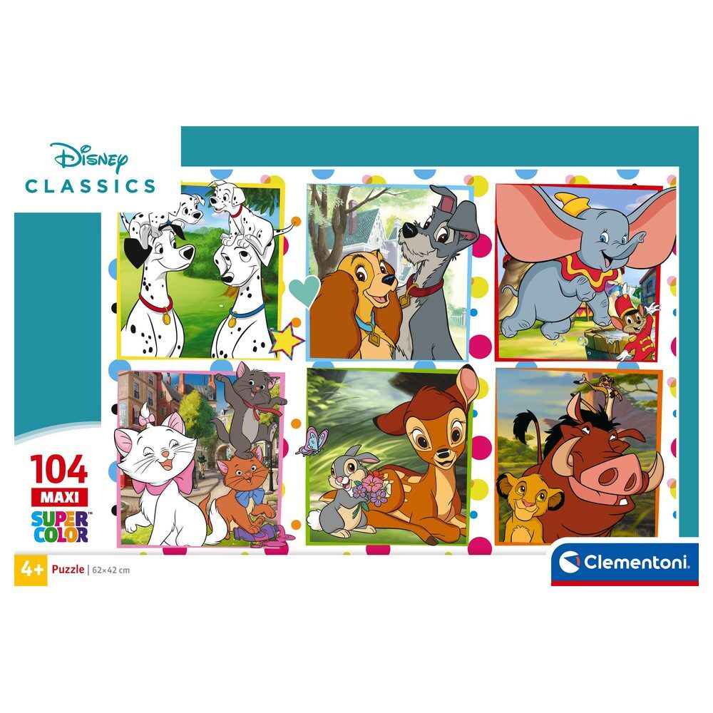 Maxi puzzle clásico de Disney de 104 piezas