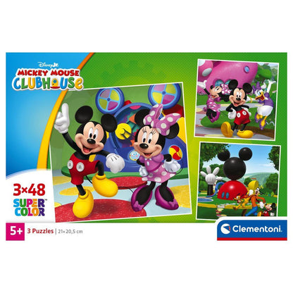 Puzzle della casa di Topolino Disney (3x48 pezzi)