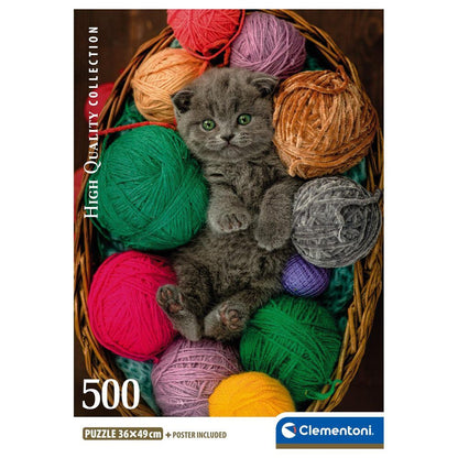 Puzzle di gattini soffici 500 pezzi