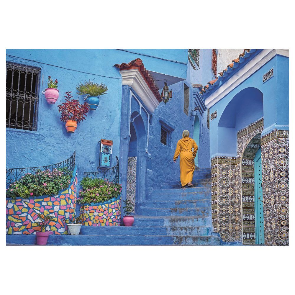 Puzzle "La Via Blu di Chefchaouen" da 500 pezzi