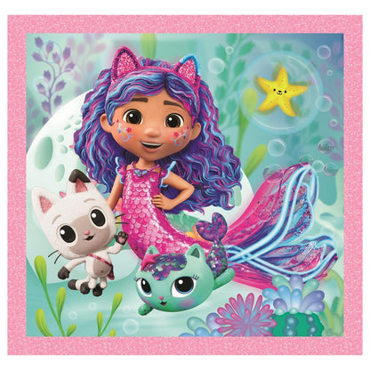 Gabby's Dollhouse Puzzle 3x48pcs