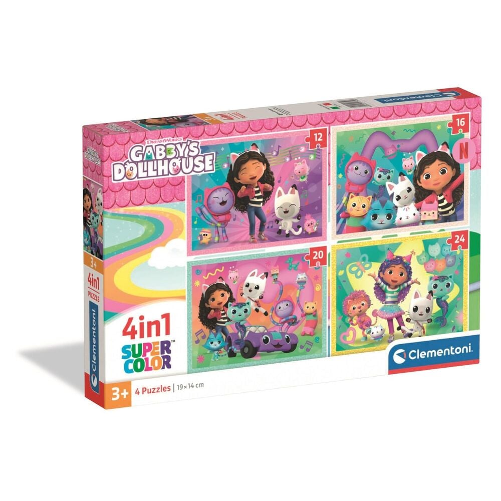 Gabby's Dollhouse Puzzle 12-16-20-24pcs
