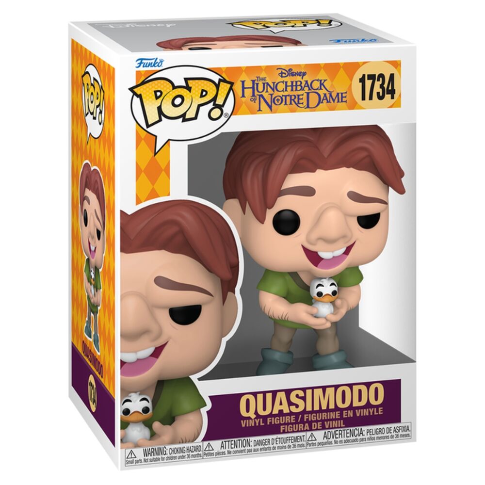 disney pop figure the hunchback of notre dame quasimodo with bird