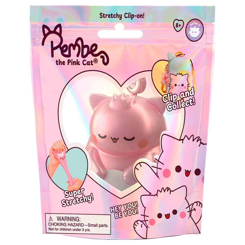squishy friends pembe keychain 9cm assorted