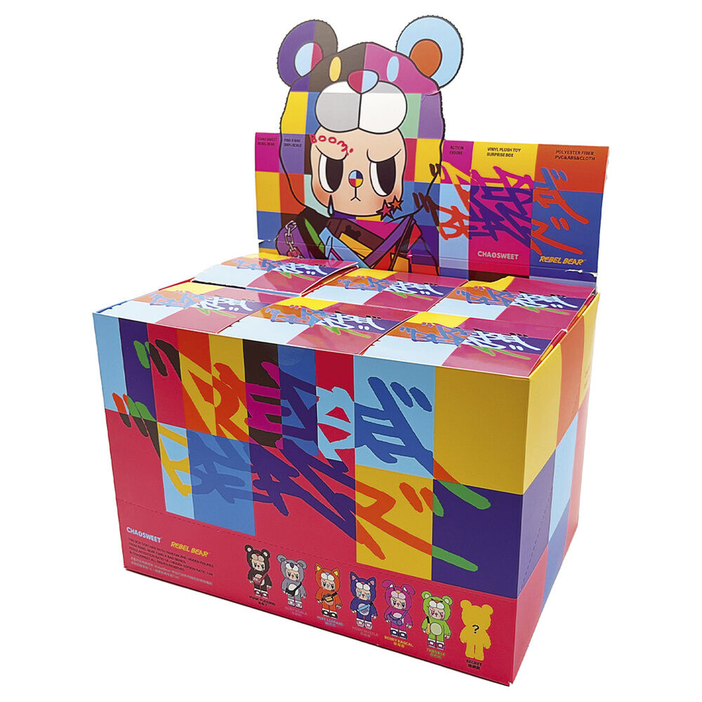 movable rebel bears plush bag 18cm assorted