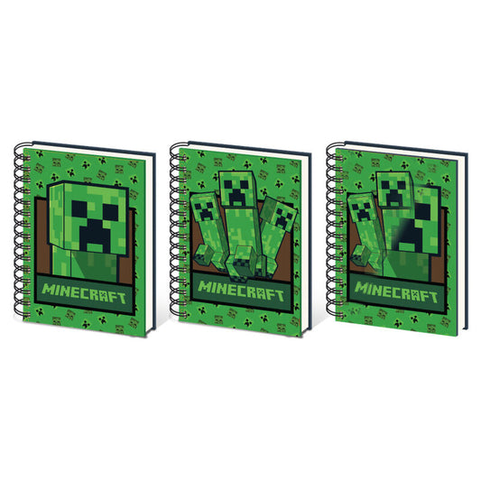 a5 3d minecraft notebook assorted