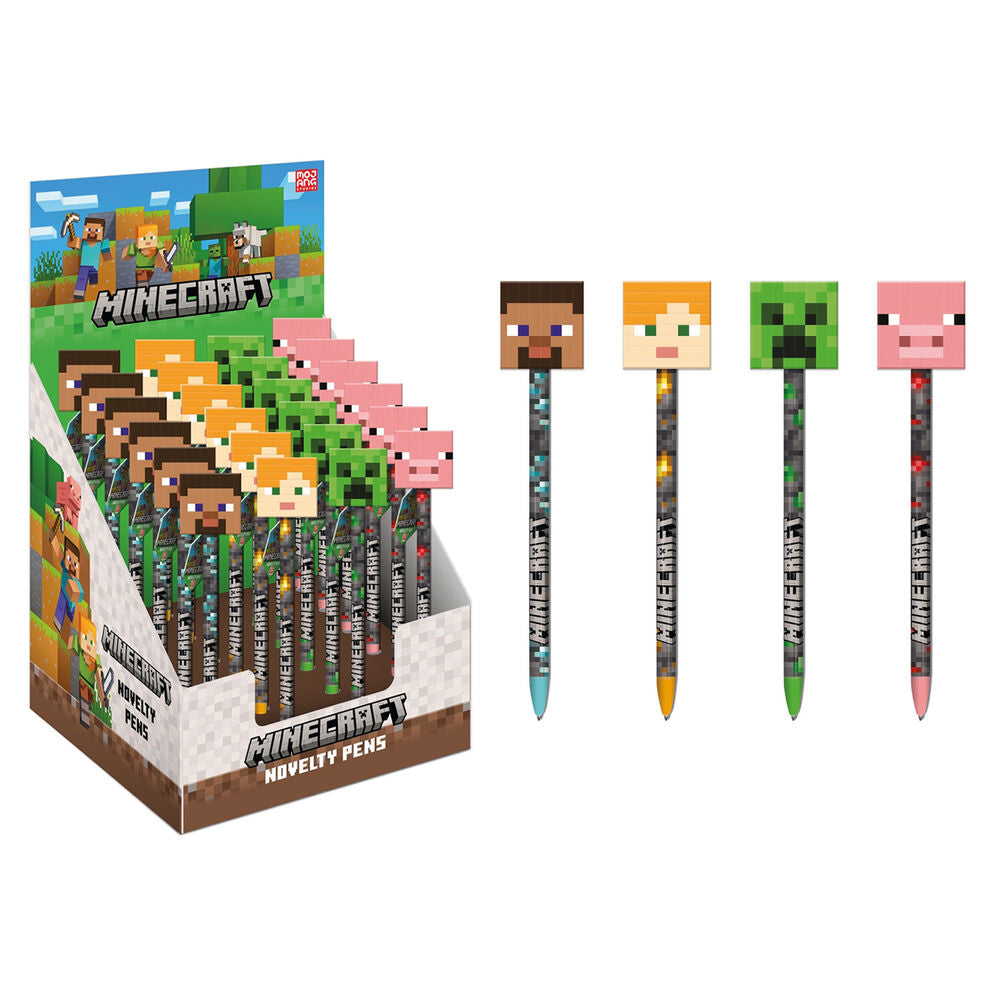 assorted minecraft topper pen