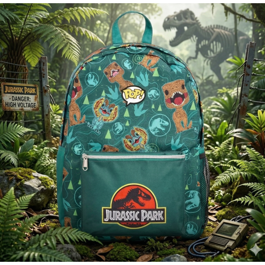 jurassic park nylon backpack 45cm