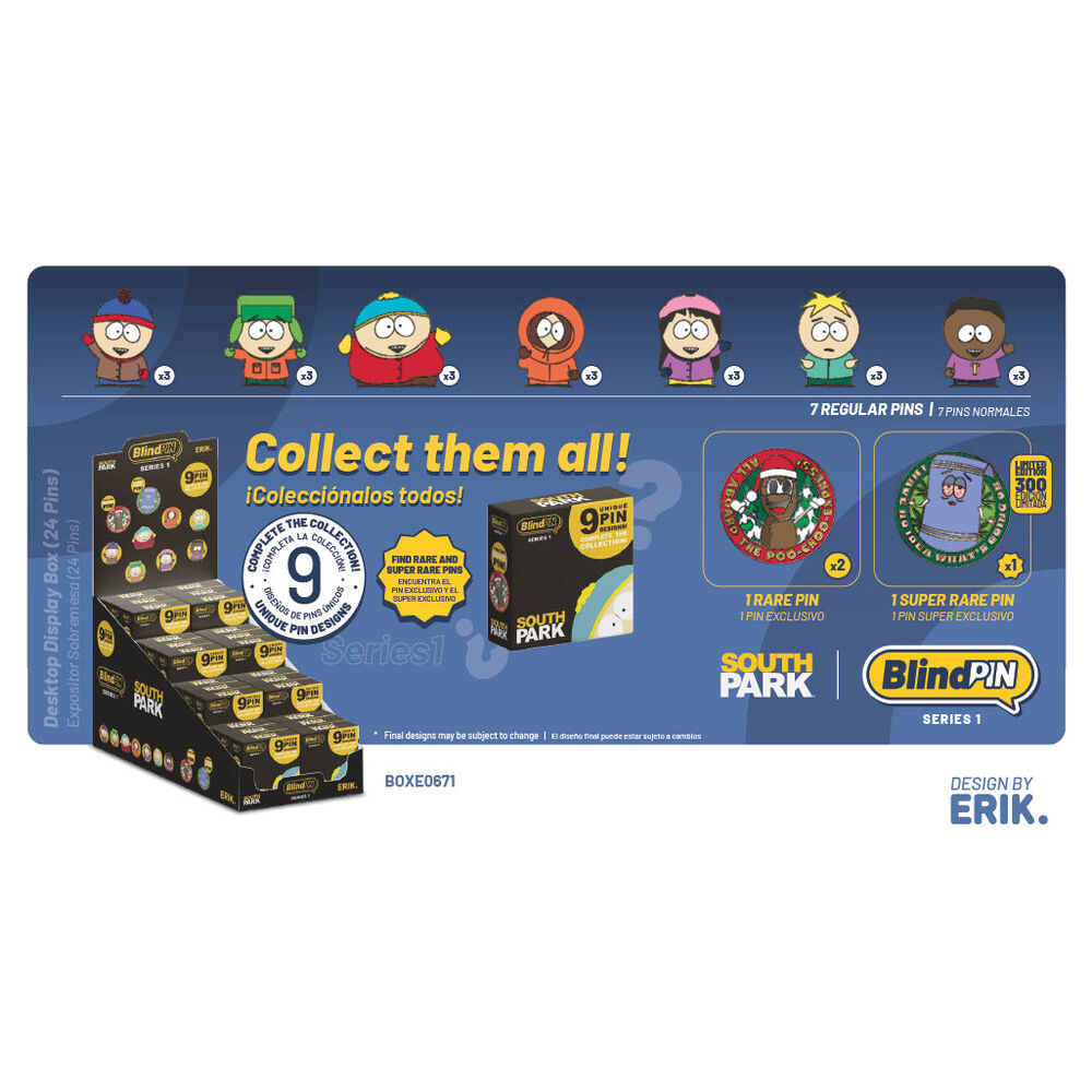 south park blindpin collectible mystery pin