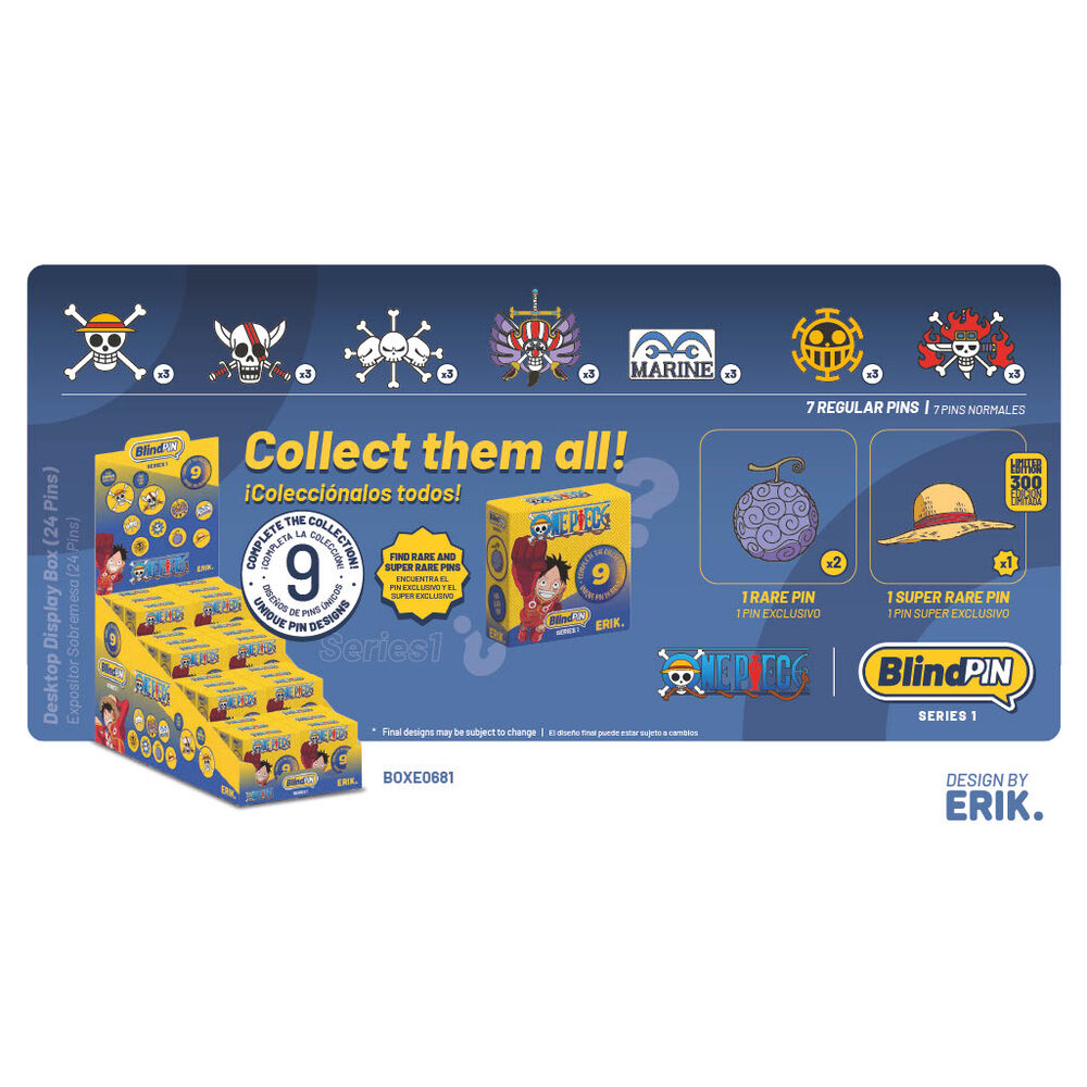 one piece blindpin collectible mystery pin