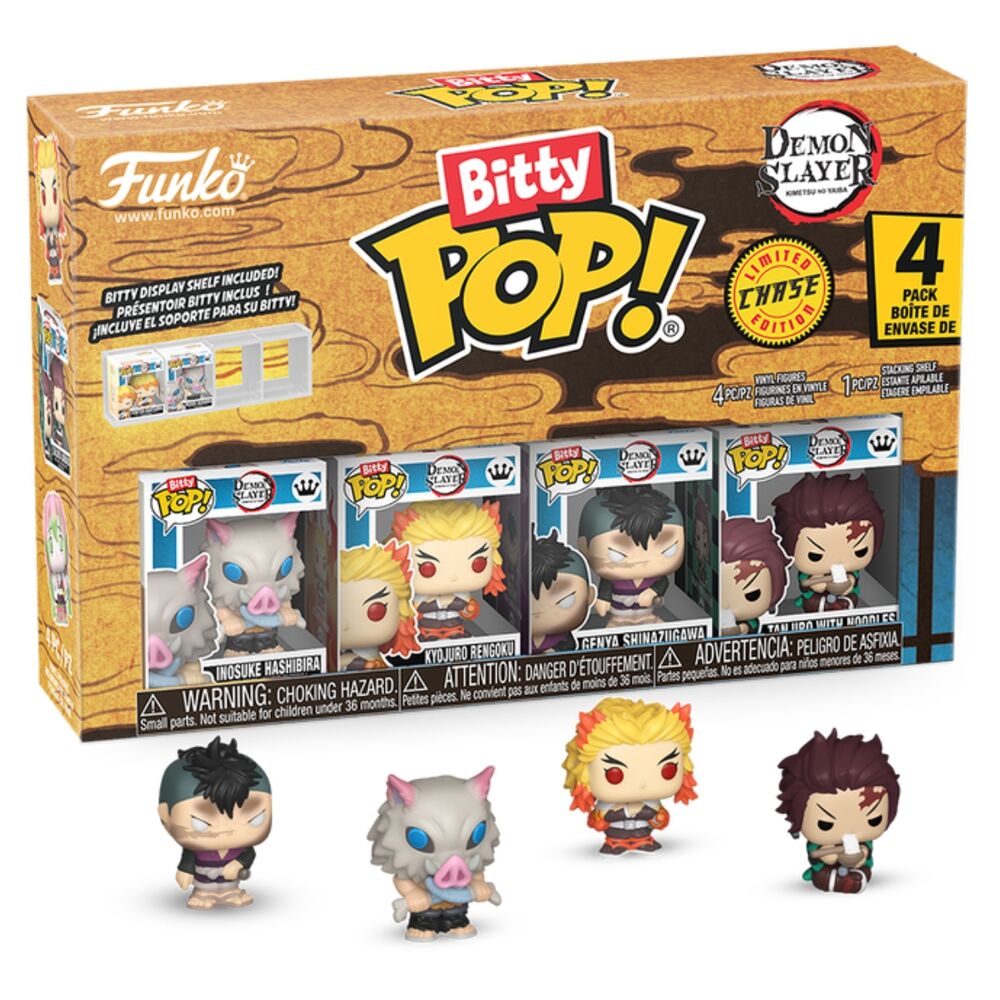 blister 4 bitty pop demon slayer inosuke figures
