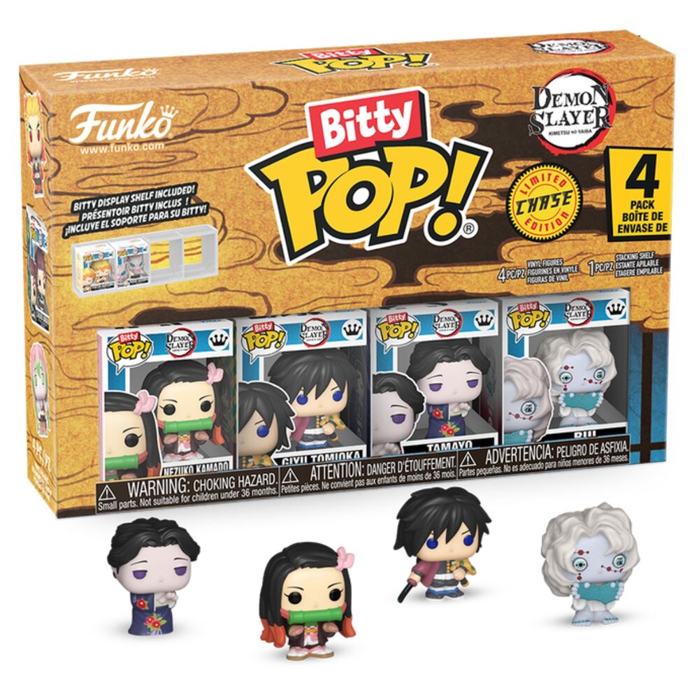 blister 4 bitty pop demon slayer nezuko figures