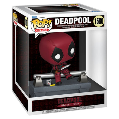 deadpool deluxe pop figure  deadpool on bridge