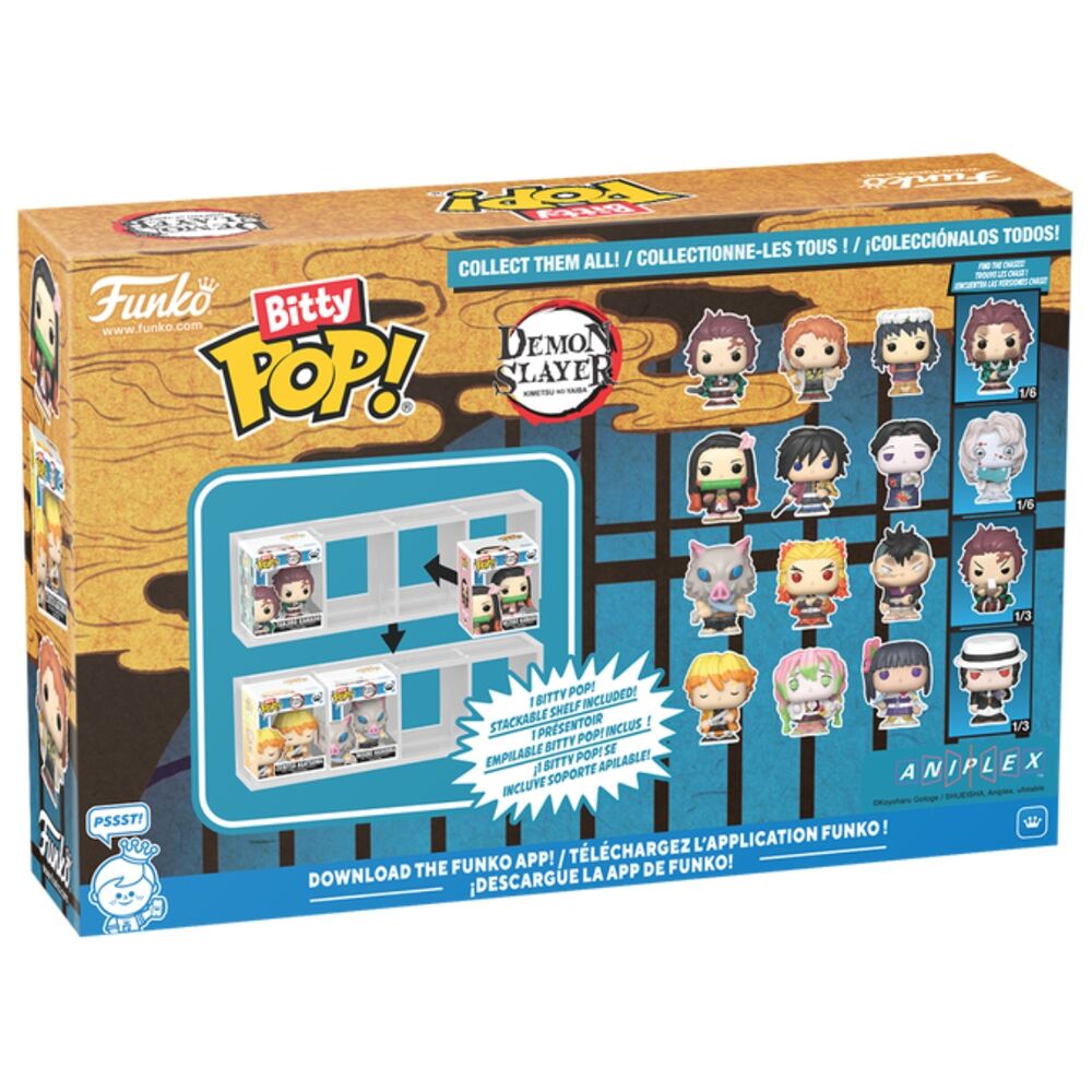 Blister z 4 figurkami Bitty POP Demon Slayer Tanjiro