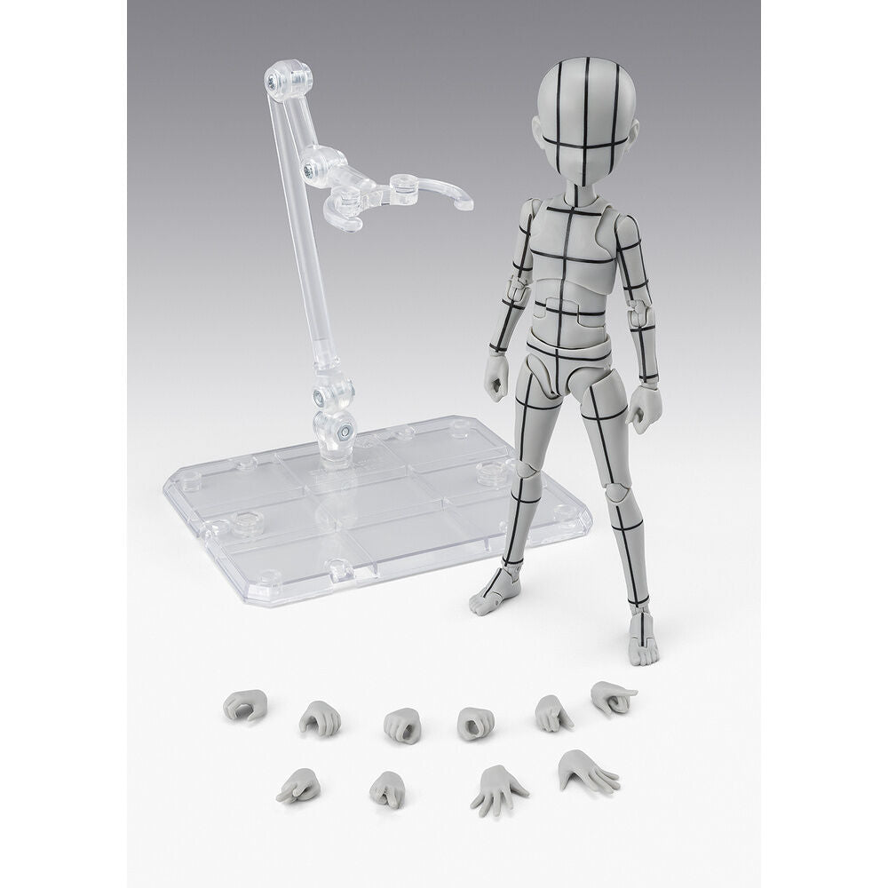 figure sh figuarts body kun ken sugimori edition wireframe gray color ver body series 13cm