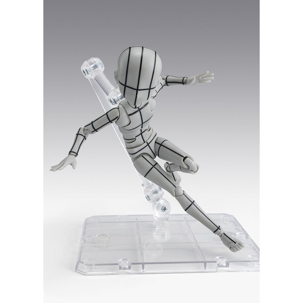 Figure S.H. Figuarts Body Kun Ken Sugimori Edition Wireframe Gray Color Ver. Body Series 13cm
