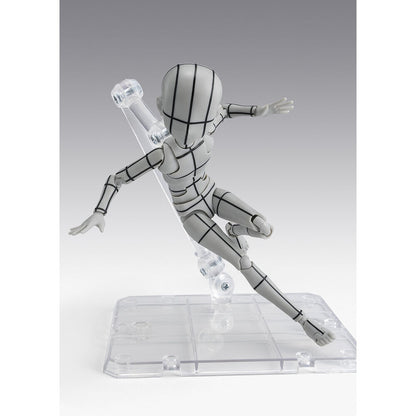 Figure S.H. Figuarts Body Kun Ken Sugimori Edition Wireframe Gray Color Ver. Body Series 13cm