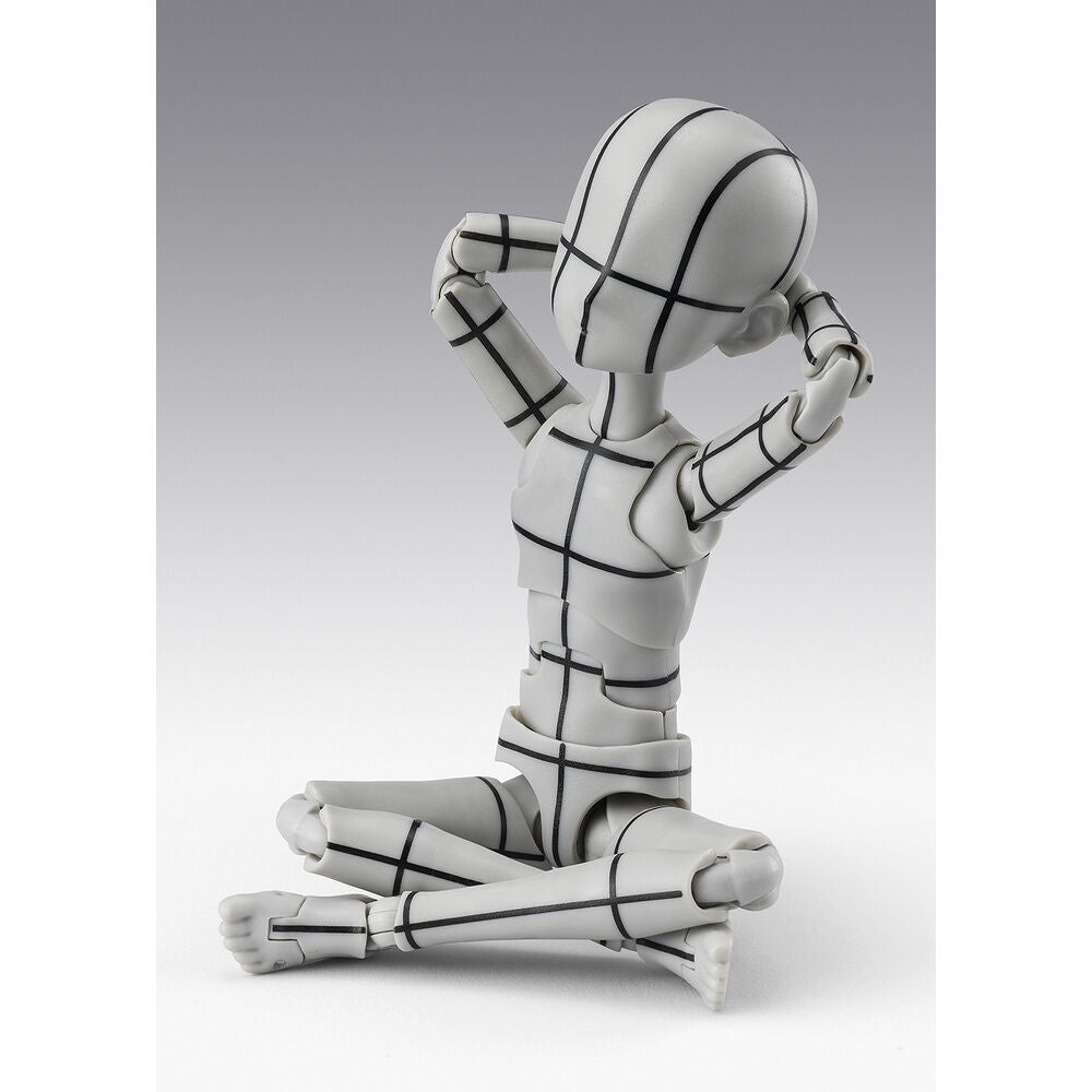 Figure S.H. Figuarts Body Kun Ken Sugimori Edition Wireframe Gray Color Ver. Body Series 13cm