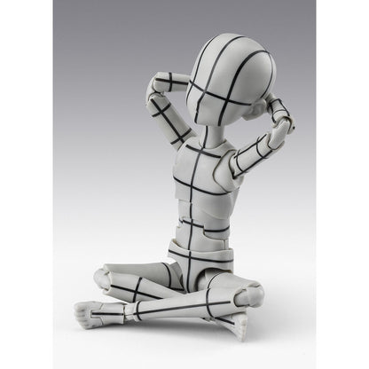 Figure S.H. Figuarts Body Kun Ken Sugimori Edition Wireframe Gray Color Ver. Body Series 13cm