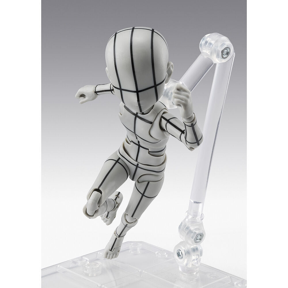 Figure S.H. Figuarts Body Kun Ken Sugimori Edition Wireframe Gray Color Ver. Body Series 13cm