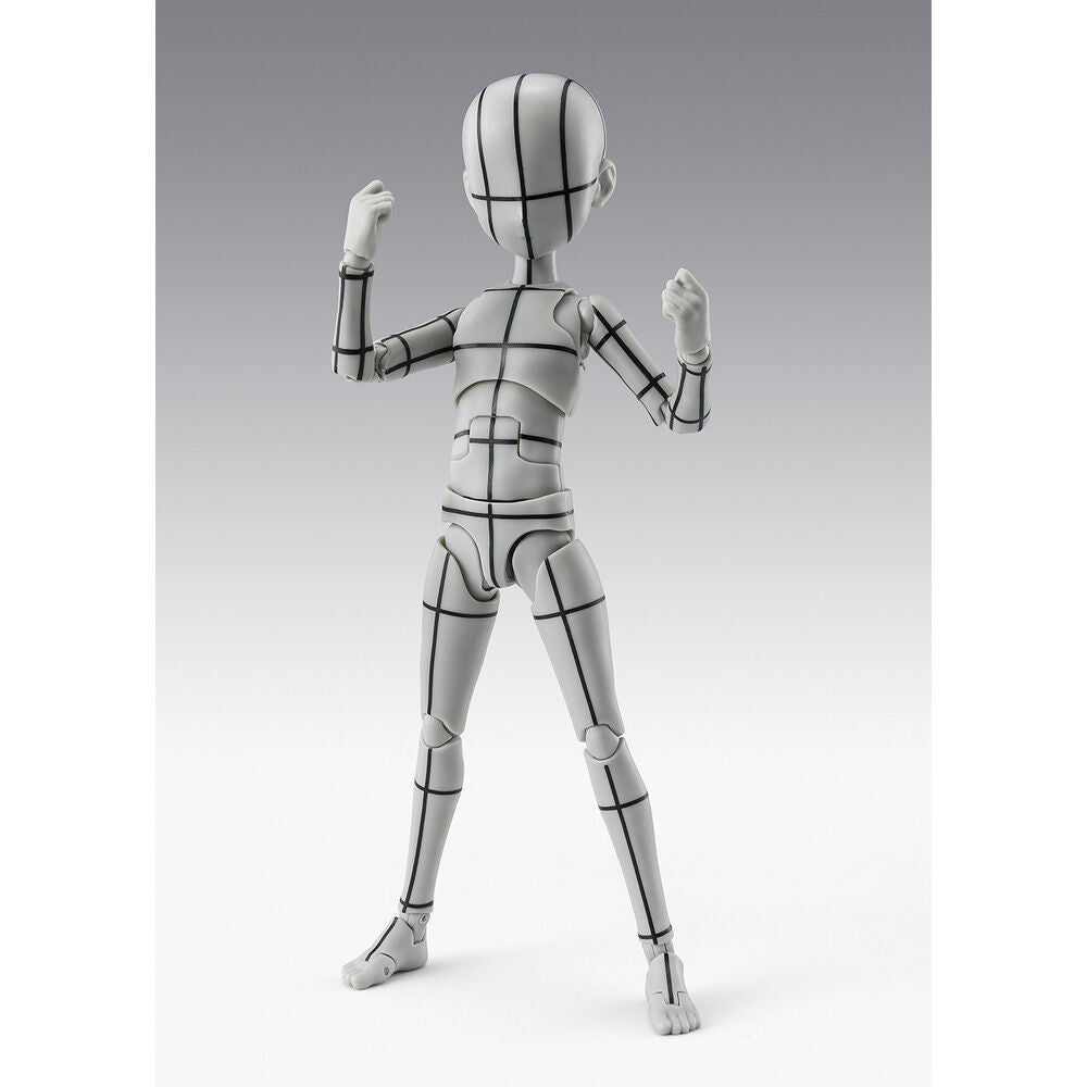Figure S.H. Figuarts Body Kun Ken Sugimori Edition Wireframe Gray Color Ver. Body Series 13cm