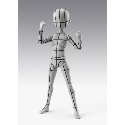Figure S.H. Figuarts Body Kun Ken Sugimori Edition Wireframe Gray Color Ver. Body Series 13cm
