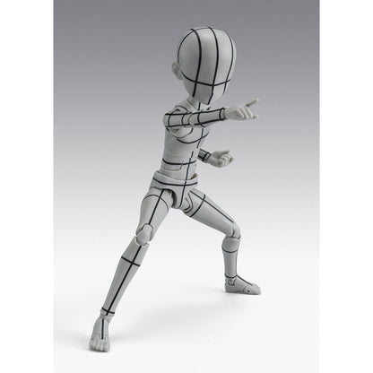 Figure S.H. Figuarts Body Kun Ken Sugimori Edition Wireframe Gray Color Ver. Body Series 13cm