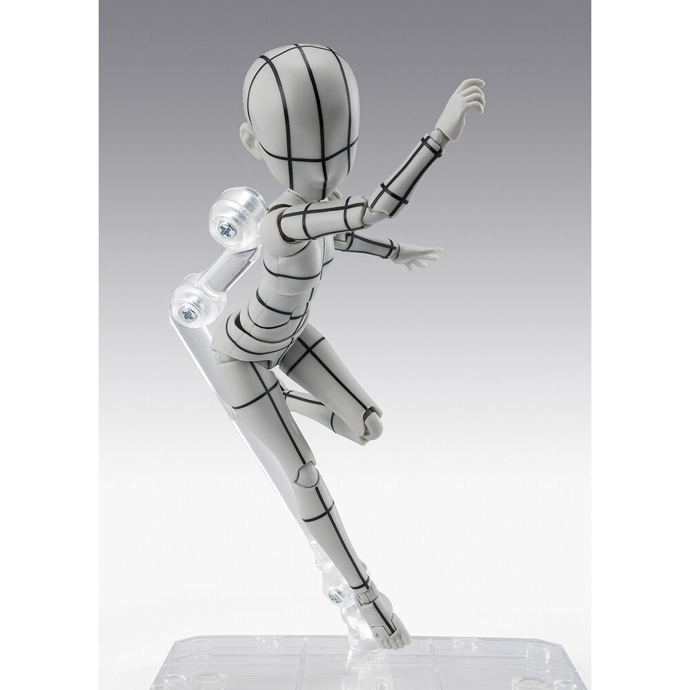 S H  Figuarts Figur  Körper Chan Ken Sugimori Edition  Drahtgittermodell  graue Farbversion  13 cm