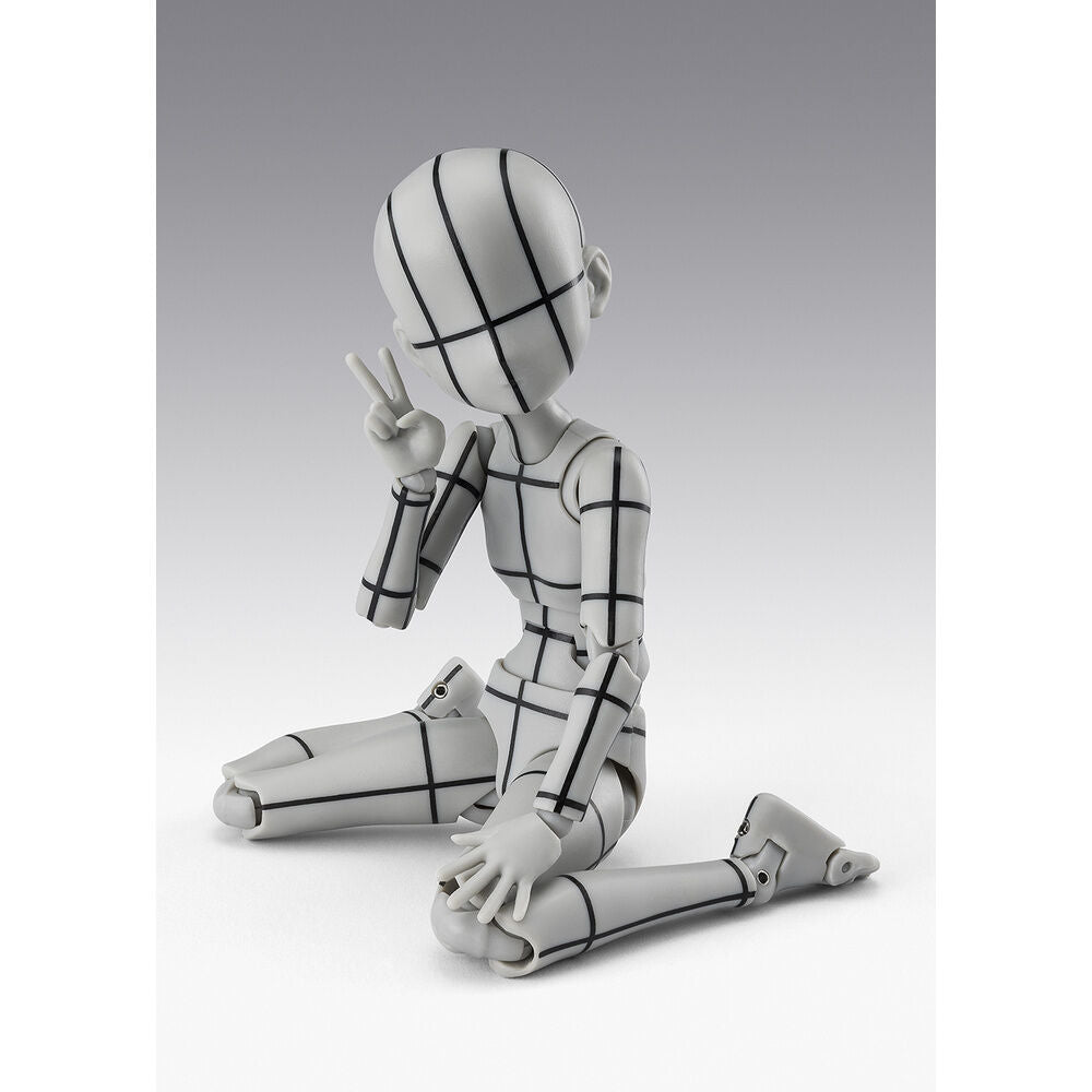 S H  Figuarts Figur  Körper Chan Ken Sugimori Edition  Drahtgittermodell  graue Farbversion  13 cm
