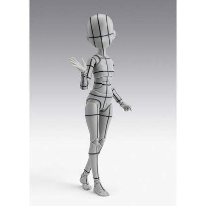 S H  Figuarts Figur  Körper Chan Ken Sugimori Edition  Drahtgittermodell  graue Farbversion  13 cm