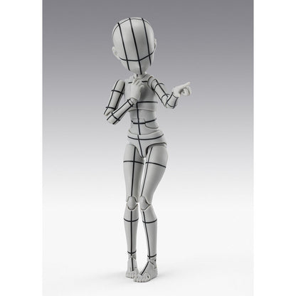 S H  Figuarts Figur  Körper Chan Ken Sugimori Edition  Drahtgittermodell  graue Farbversion  13 cm