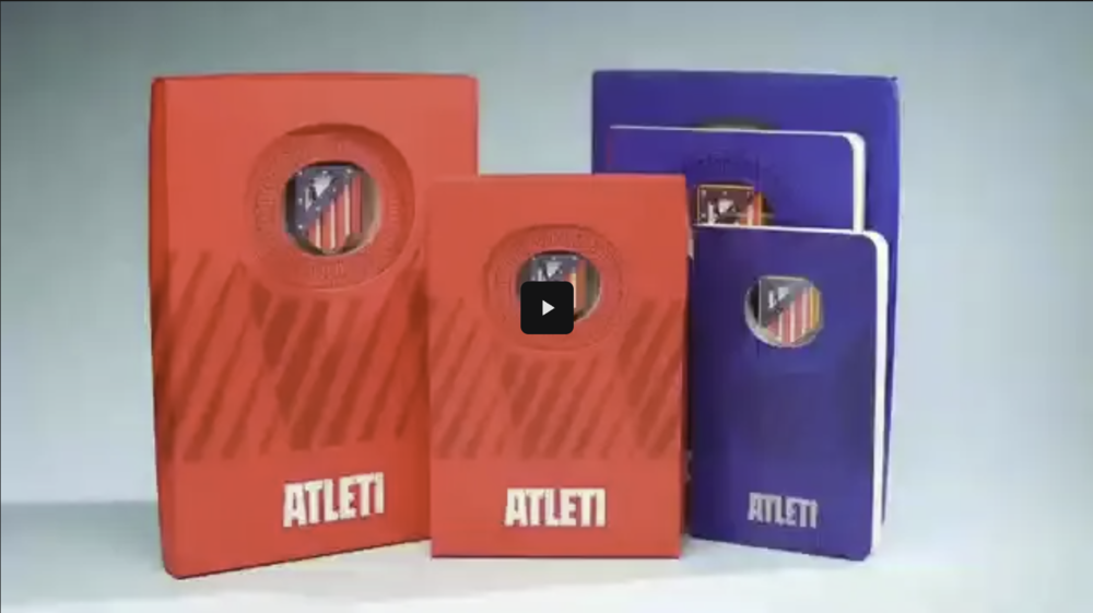 A5 notebook Atletico de Madrid