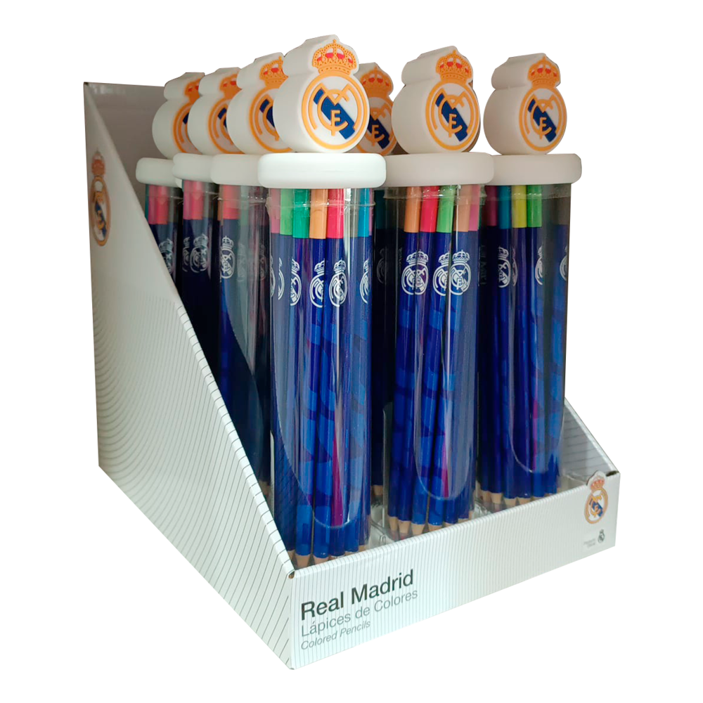 Coffret de 12 crayons de couleur Real Madrid