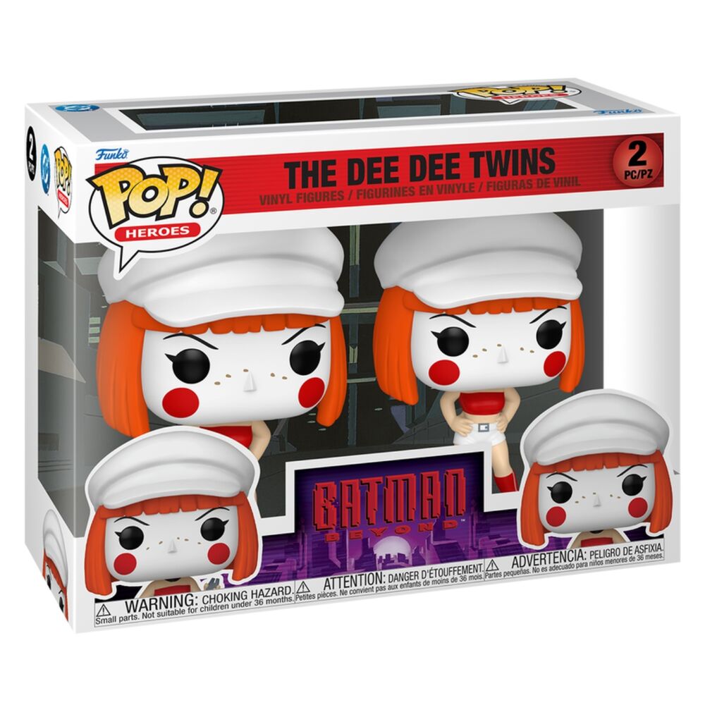 blister 2 pop figures dc comics batman beyond the dee dee twins