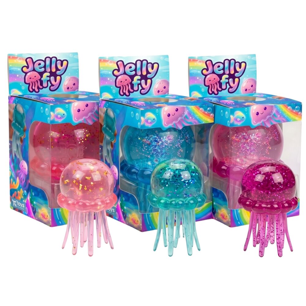 squishy jellyfy anti stress jellyfish 8cm assorted