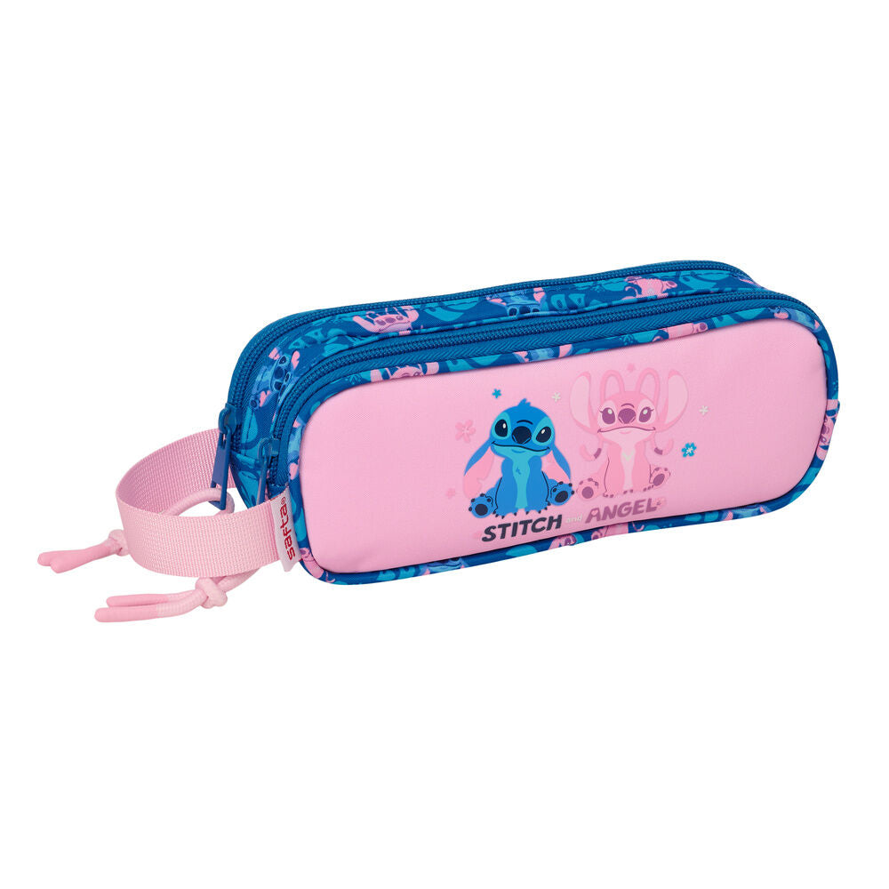angel & stitch disney double pencil case